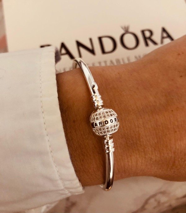 Producto - Pulse Pandora esclava inflada micropave Acero Blanco