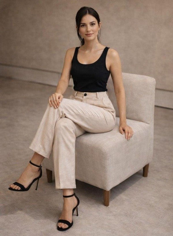 Producto - PANTALON DE VESTIR BEIGE - 1