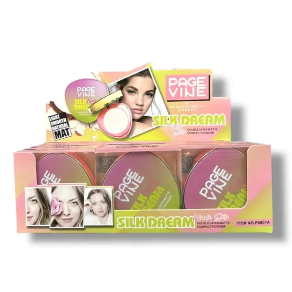 Producto - PAGEVINE SILK DREAM COMPACT POWDER MG-254052/P0601A 6908188000086