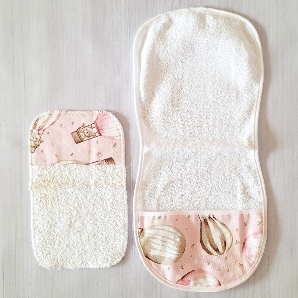 Producto - Set. Provechito + Babita Osito Globo Aerostático Rosa