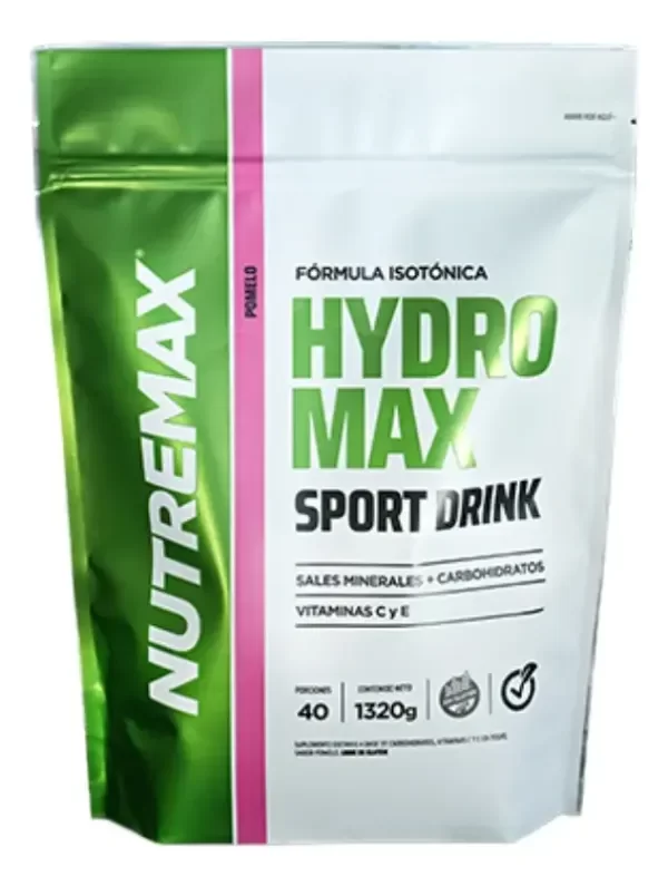 Producto - HYDROMAX sport drink  ELECTROLITOS/POTASIO bebida isotónica - 1320gr NUTREMAX - 0