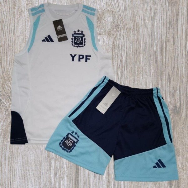 Producto - Conjunto Musculosa AFA Blanca 2026/27 Niños