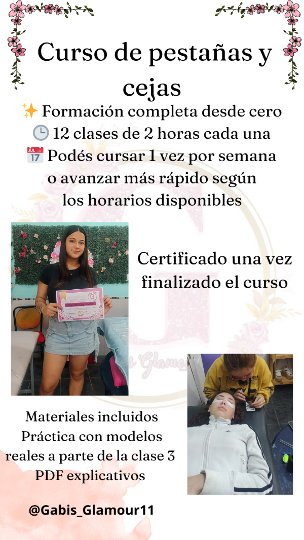 Producto - Curso de pestañas y cejas presencial