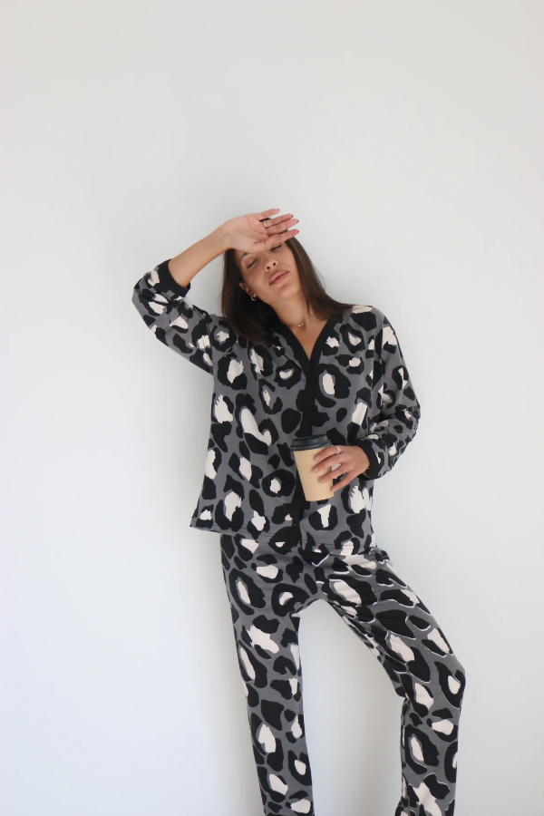 Producto - PIJAMA KIMONO PRINT NEGRO / EN STOCK