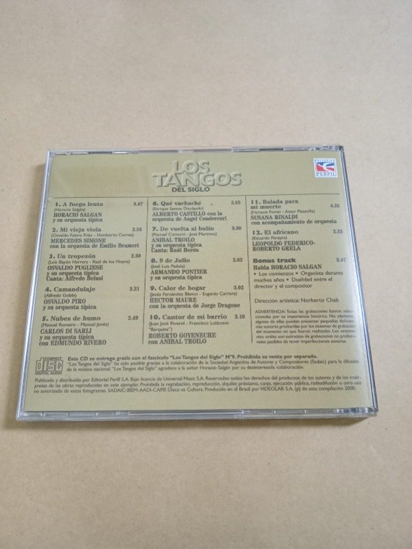 Producto - Los tangos del siglo #9 - Horacio Salgán - Perfil 2000 - 1