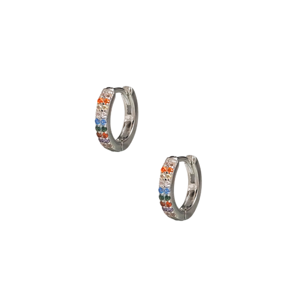 Producto - Aros Plata 925 mini Tuti frutti