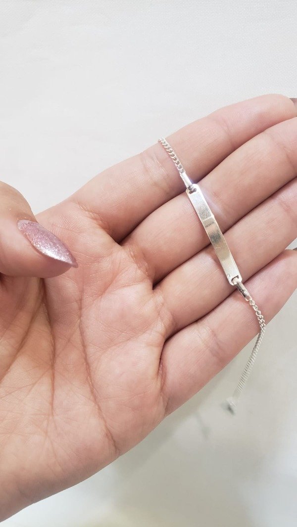 Producto - Pulsera chapita plata