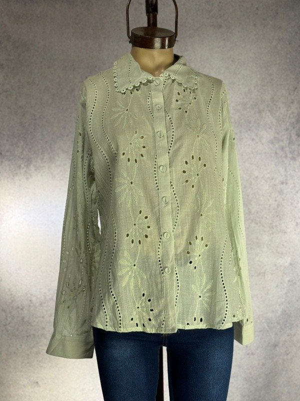 Producto - CAMISA MIA VERDE BRODERIE IMPORTADA
