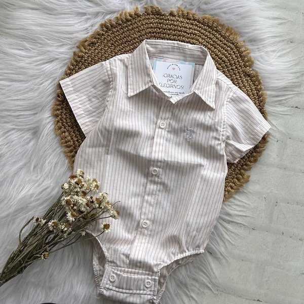 Producto - Body camisa clásico talles hasta 3 años