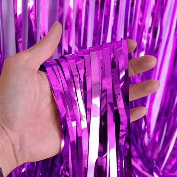 Producto - CORTINA METALIZADA 1x2m Violeta