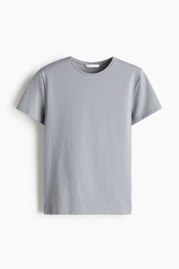 Producto - Remera HyM entallada gris - 1