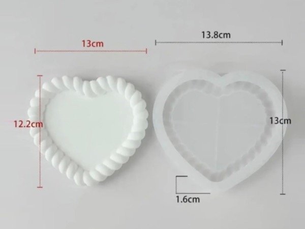 Producto - MOLDE SILICONA BANDEJA CORAZON TRENZADO - 1