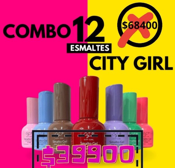 Producto - Esmaltes semipermanente City Girl mayoreo x6 o x12