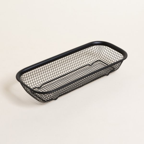 Producto - Panera de acero negro 31x13x6 cm