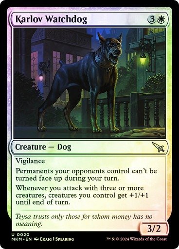 Producto - Karlov Watchdog Foil  Ravnica: Murders at Karlov Manor