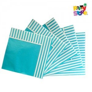 Producto - SERVILLETA DE PAPEL PERLADO MARINERO CELESTE x 12 un