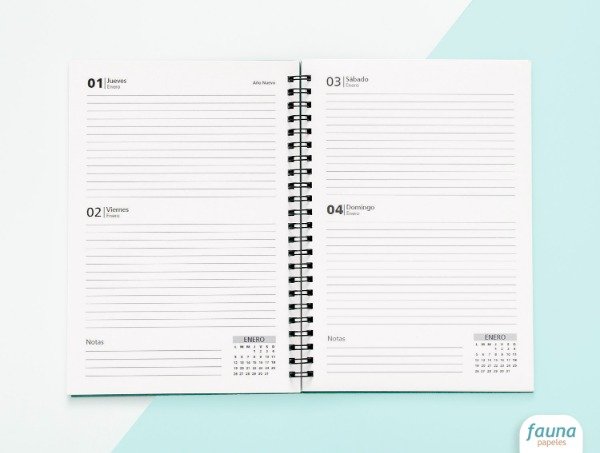 Producto - Agenda 2026 2 Días Por Página Horizontal