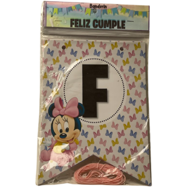 Producto - Banderin Feliz cumple Minnie