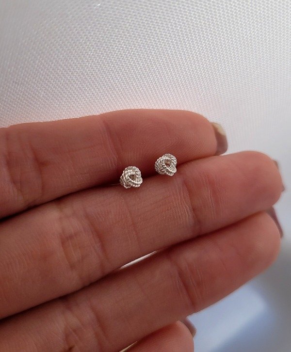 Producto - Aros nudito 4 mm Plata 925