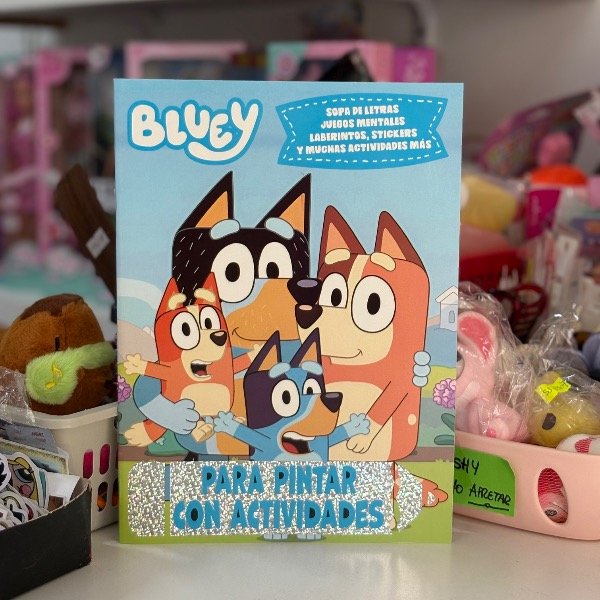 Producto - Libro Actividades y Para Pintar c Stickers Bluey 7379