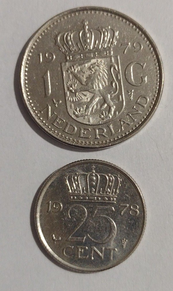 Producto - Holanda lote de 2 monedas - 0