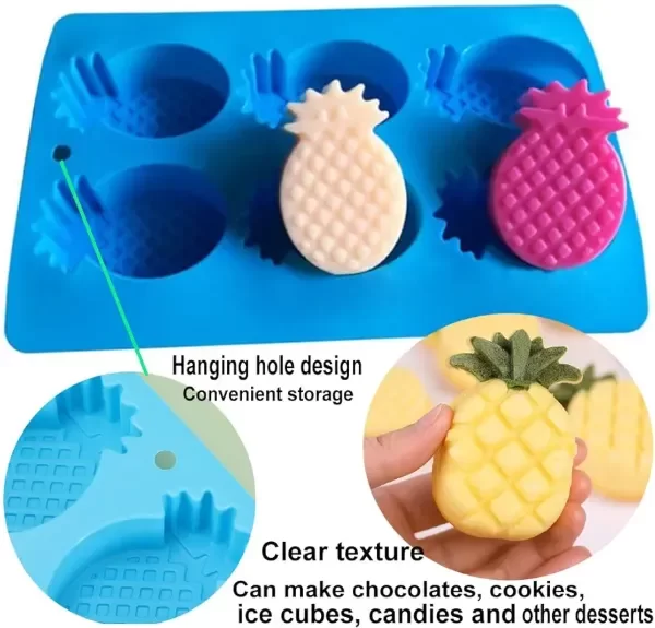 Producto - Molde silicona x6 ananás - 3