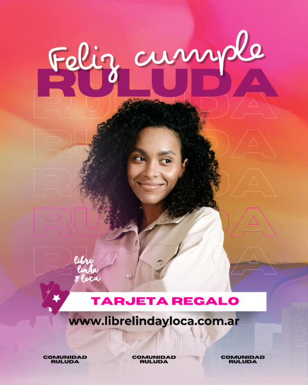 Producto - Tarjeta Regalo "FELIZ CUMPLE RULUDA"