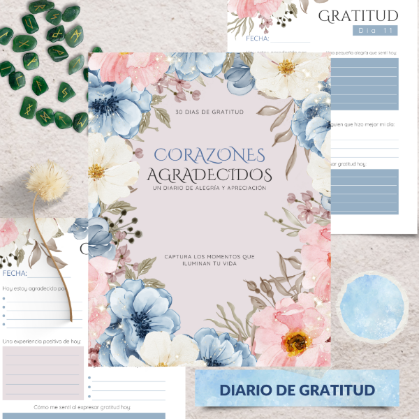 Producto - Diario de Gratitud para Mujer - 30 Días - PLA05