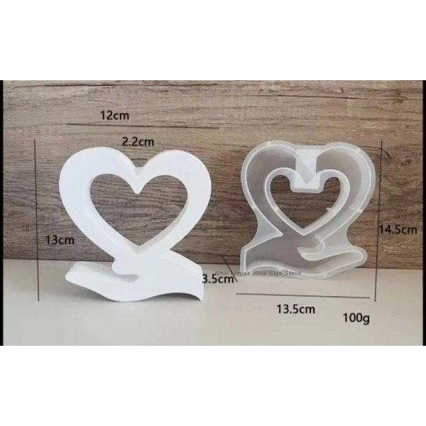 Producto - Molde de florero mano corazon - 1