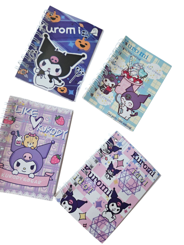 Producto - Tira 4 Mini cuadernitos Kuromi