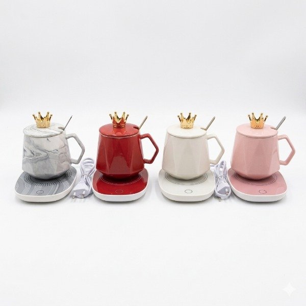 Producto - PACK 3 CAJA TAZA CALENTADORA SURT LISA - 0