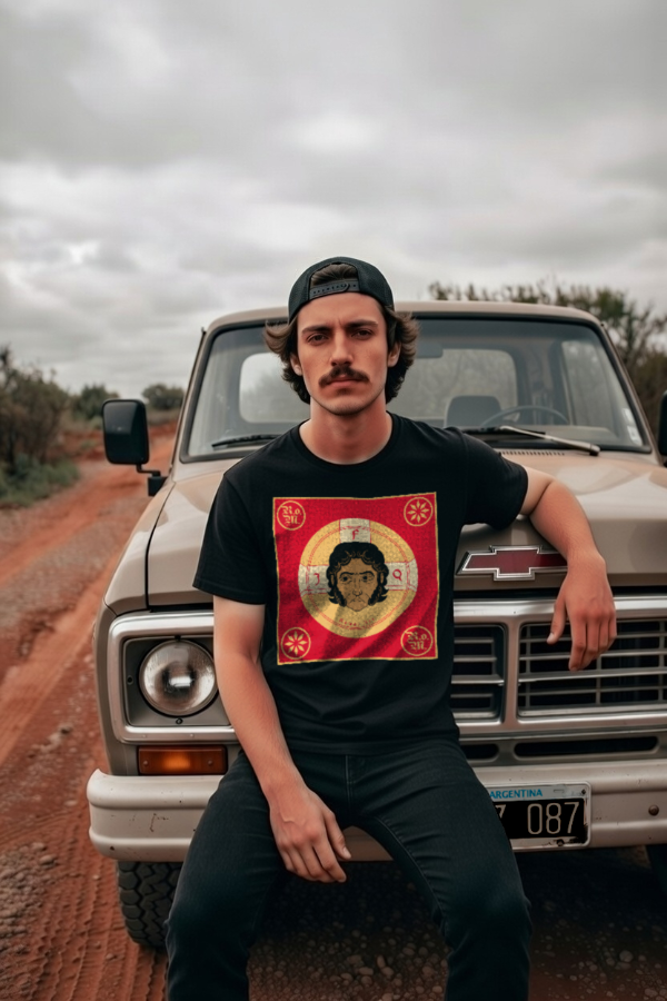 Facundo Quiroga ortodoxo negra clásica hombre frontal — imagen 2