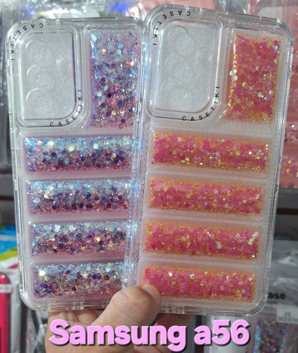 Producto - Fundas puffer glitter 360. Samsung a56