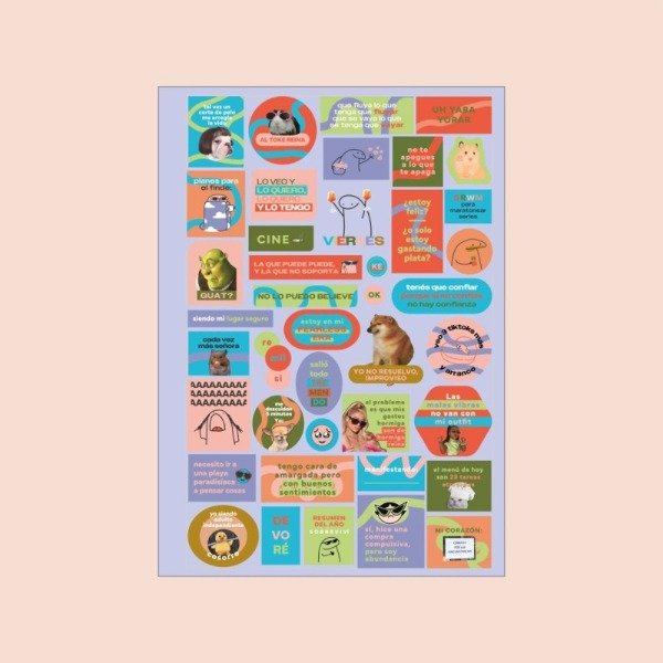 Producto - STICKERS A5 PAPRIKA SHANTILOVE MEMES