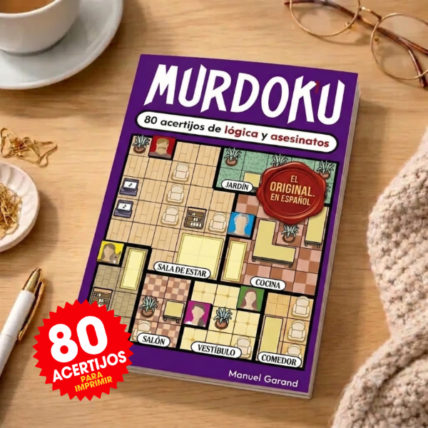 Producto - Kit Imprimible Murdoku Acertijos De Lógica Para Imprimir