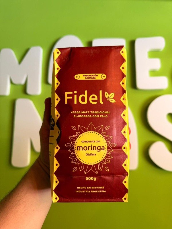 Producto - Yerba Mate Fidel compuesta con Moringa 500gr