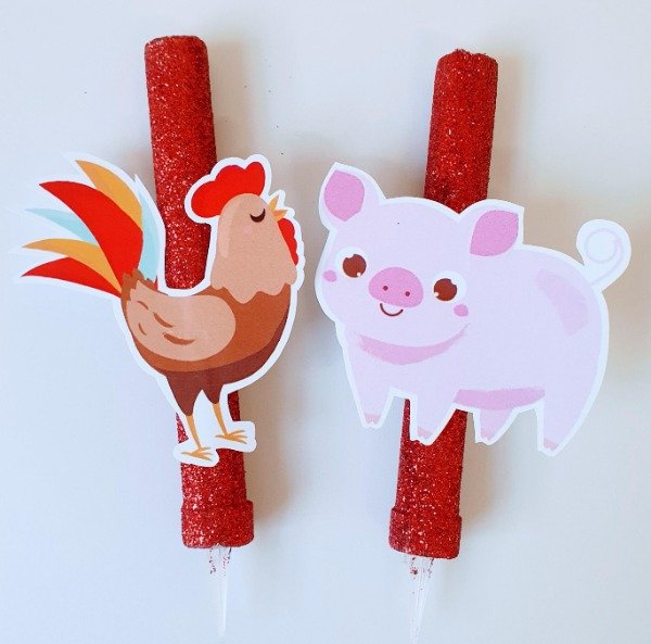 Producto - Animales de la Granja Cotillón Kit Cumpleaños Super Completo - 9