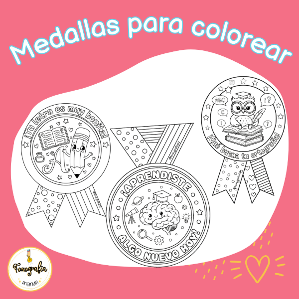 Producto - Medallas para colorear
