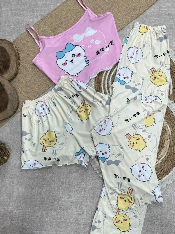 Producto - 16385 - Pijama Dama Top 3 Piezas - 4