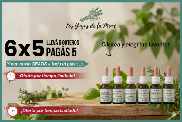 Producto - Promo 6x5 en microdosis de adaptógenos, con envió gratis a todo el país.
