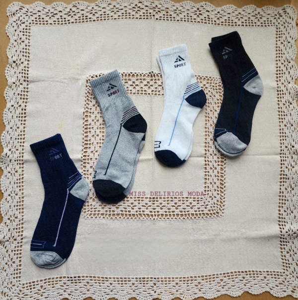 Producto - Medias 3/4 de Hombre SockMark 39 al 45