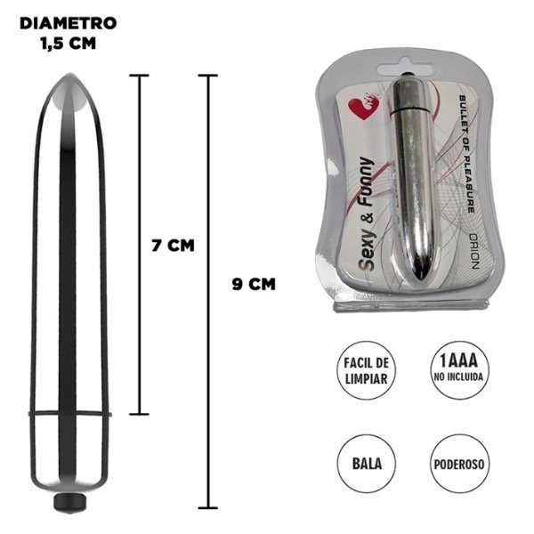 Producto - Bala Vibradora orion plateada