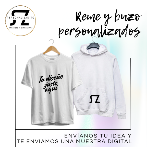 Producto - Combo Remera y Buzo personalizado