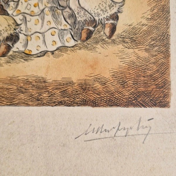 Producto - Melgarejo Muñoz, Wladimiro - El pericón (viejo circo criollo), tinta y acuarela - 3