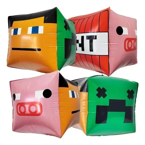 Producto - Globo 4 caras Minecraft 4D - 3