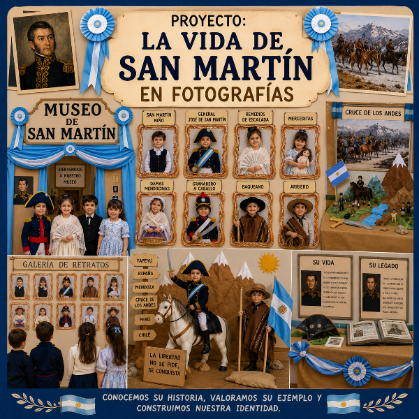 Producto - Proyecto: La vida de San Martín en fotografías