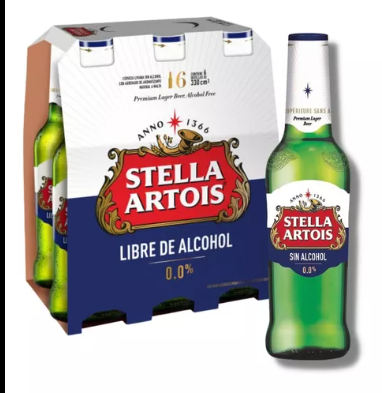 Producto - STELLA SIN ALCOHOL PORRON 330ml