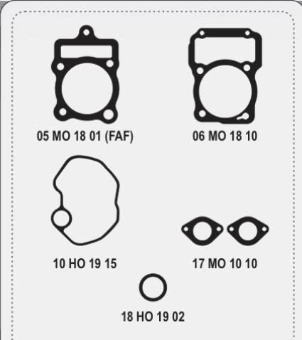 Producto - JUNTAS COMPLETA (CON ORING) MOTOMEL XPLORA 250 (VARIAS, LEER DESCRIPCION)- ALFA