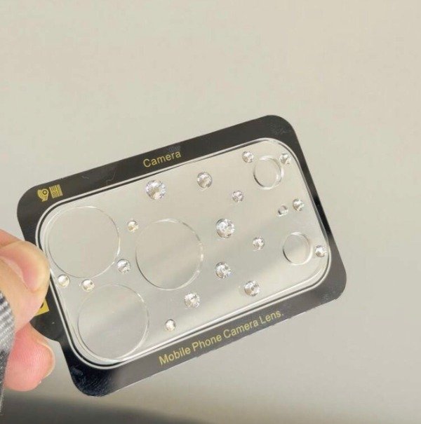 Producto - Glass camara strass silver