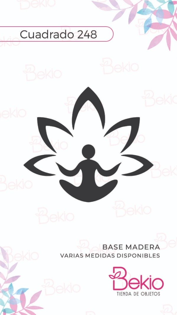 Producto - Sello Cuadrado 248 - Buda con Loto
